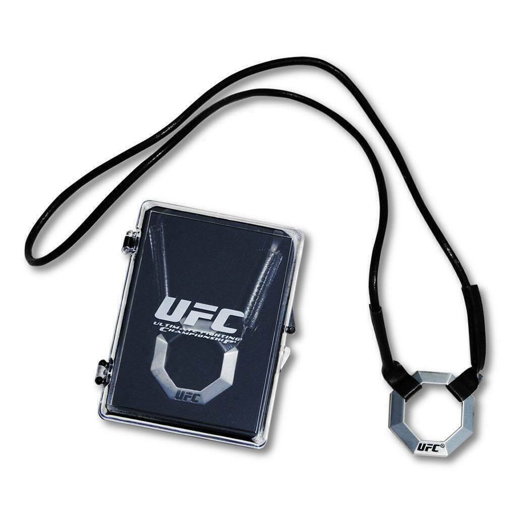 UFC Officially Licensed Pewter Octagon Pendant Necklace New / Keychain/ UFC DVD
