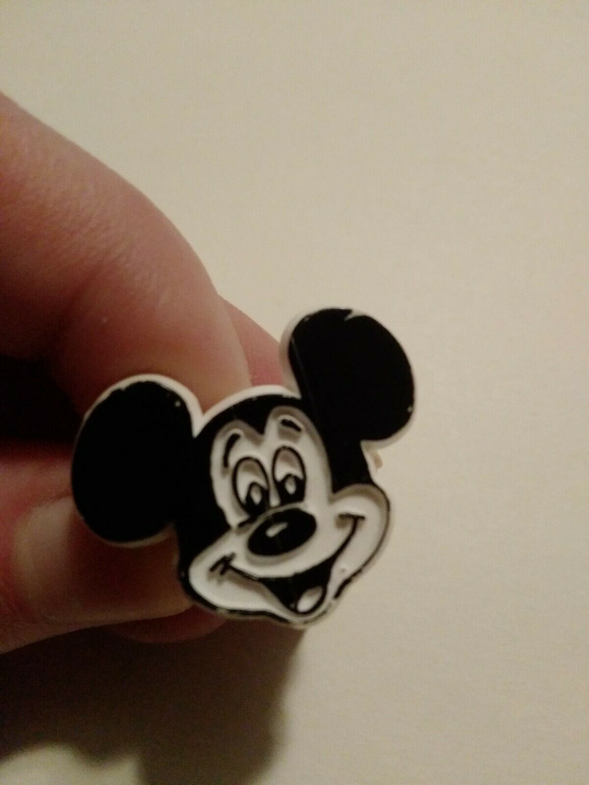 vintage 70s mickey mouse kids plastic ring disney