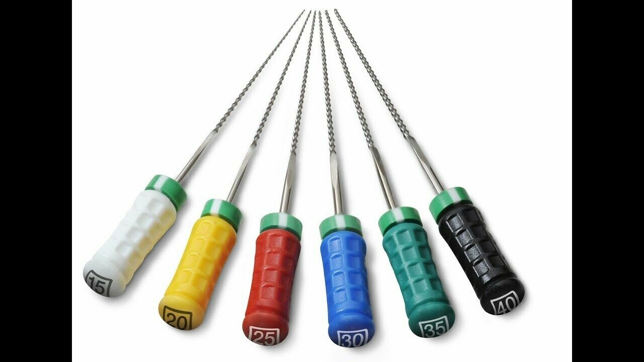 6pcs K Files DENTAL ENDODONTIC FILE with endo stopper (all sizes) (US Supplier)