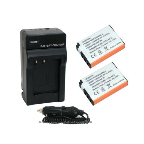 2 Battery + Charger Como Kit for Fuji NP48 NP-48, Fujifilm XQ1