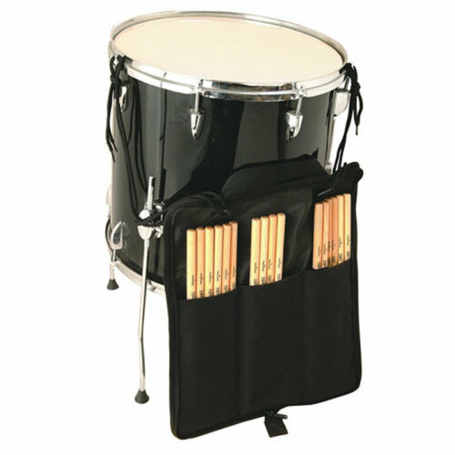 NEW On Stage DSB6700 3 Pocket Drum Stick Bag Black - Holds 10 Pairs