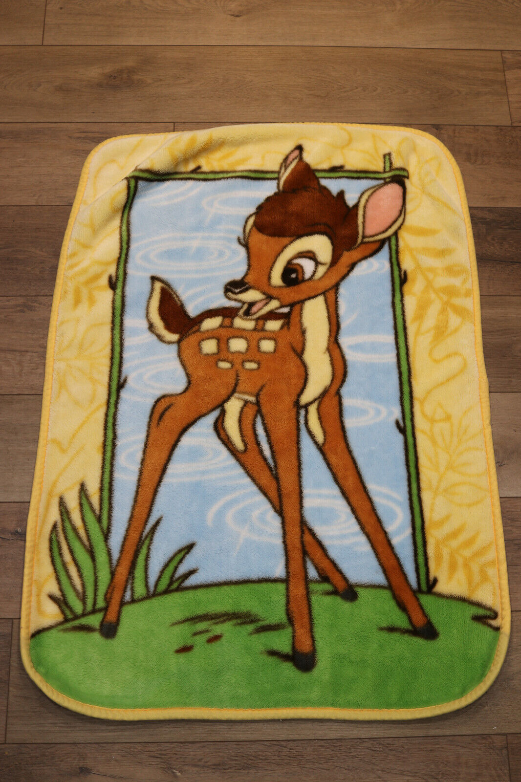 Vintage Walt Disney Bambi Soft Blanket Toddler Size